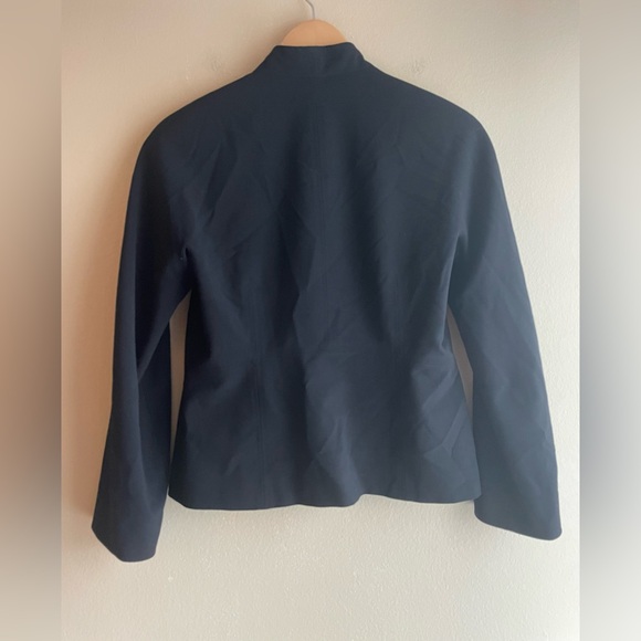 Kasper Women Black Blazer Jacket Size 2Petite - Picture 6 of 10